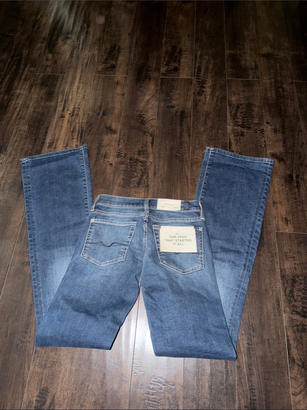 7 For All Mankind Men's Blue Bootcut Jeans